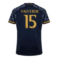 Dres Real Madrid Federico Valverde #15 Preč 2023-24 Krátky Rukáv